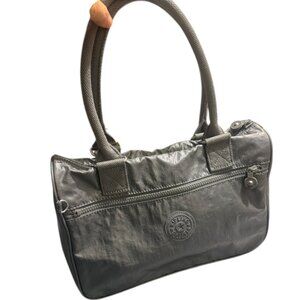 Kipling Cora Handbag metallic pewter RARE in the U.S.